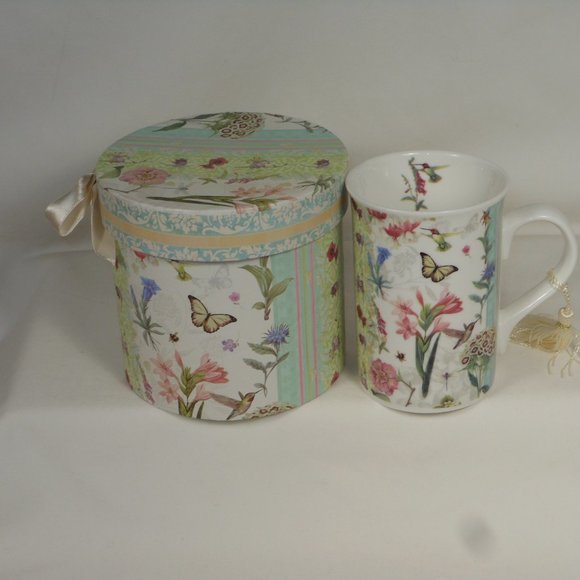 2 Colorful Coffee Mugs with box. Summer River. - Picture 6 of 9